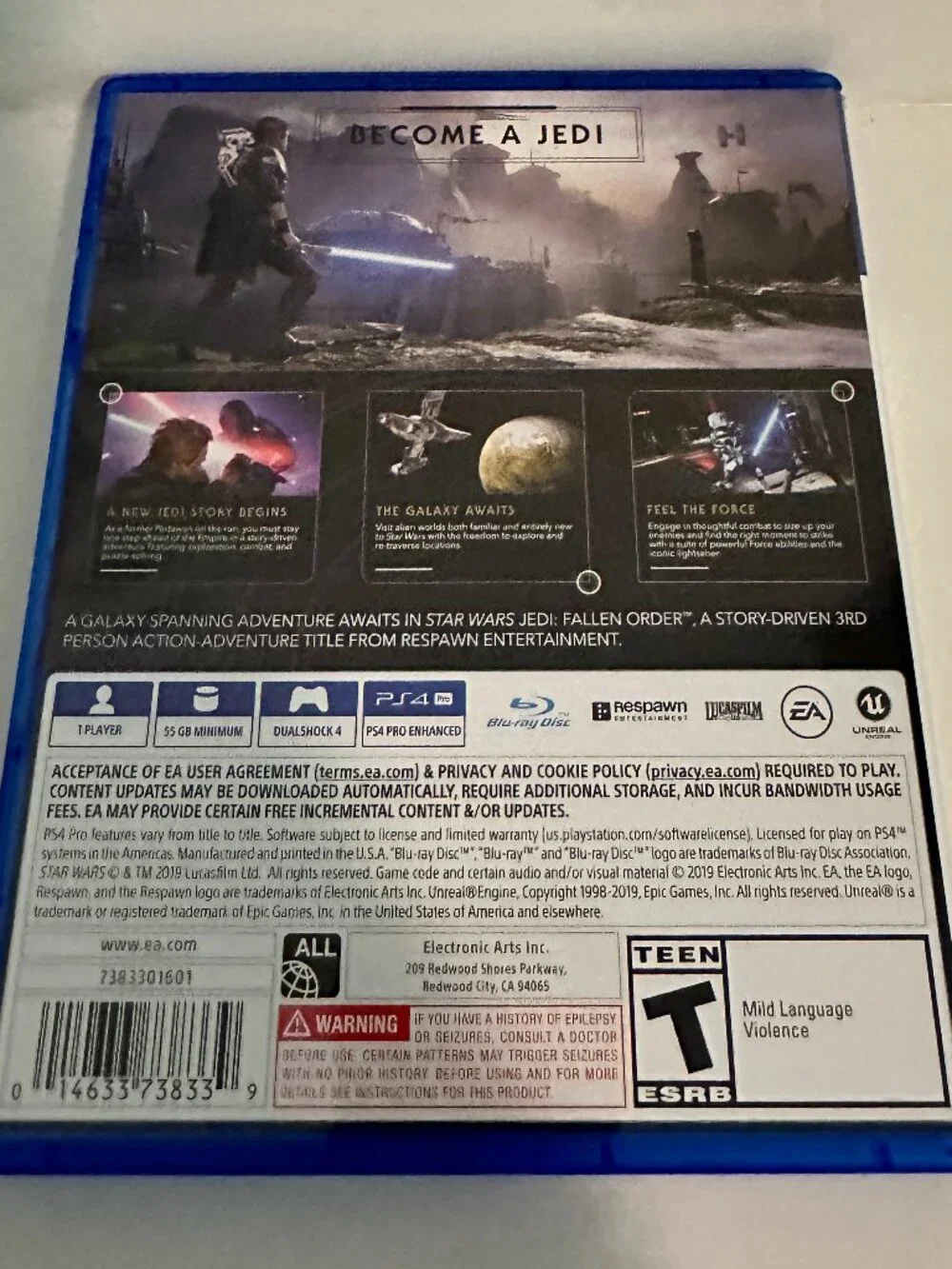 Star Wars Jedi: Fallen Order PS4 Game – Complete with Case